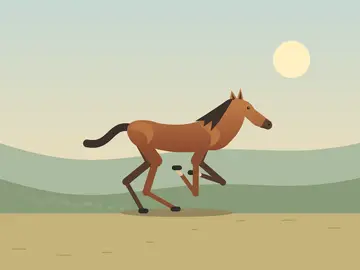 GPT-6 Astra's galloping horse, in 4 KB
