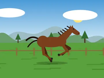 Fable 5.1's galloping horse, in 4 KB