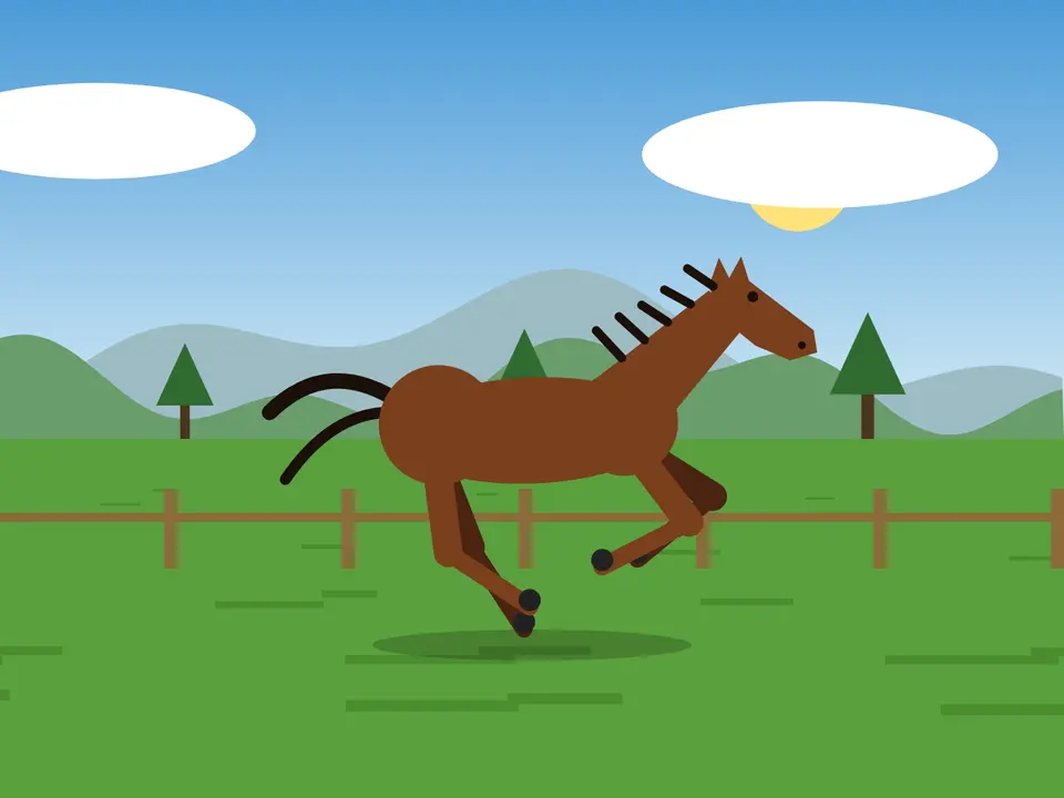 Fable 5.1's galloping horse, in 4 KB
