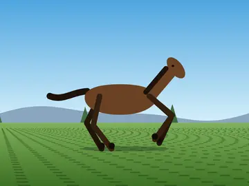 Haiku 5.5's galloping horse, in 4 KB