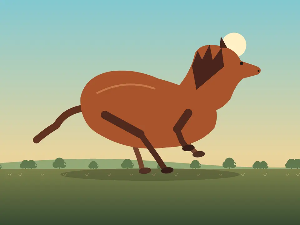 GPT-6 Luna's galloping horse, in 4 KB