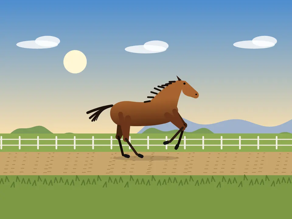 Opus 5.5's galloping horse, in 4 KB