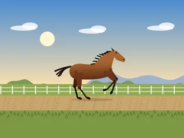 Opus 5.5's galloping horse, in 4 KB