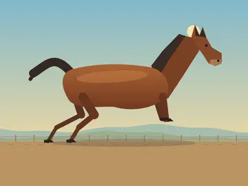 GPT-6 Sol's galloping horse, in 4 KB