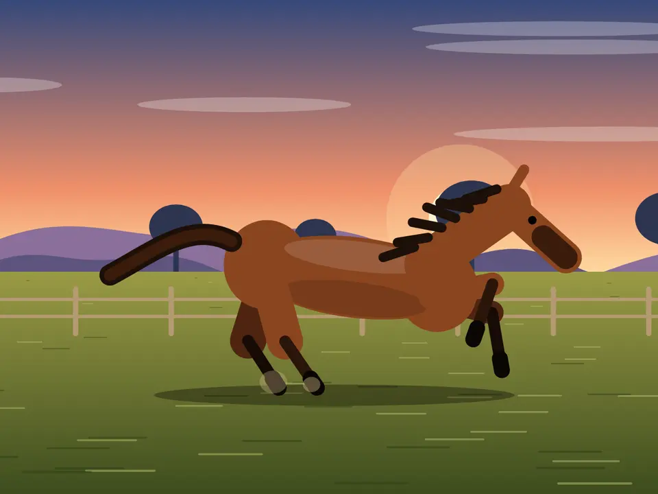 Sonnet 5.5's galloping horse, in 4 KB