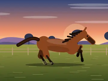 Sonnet 5.5's galloping horse, in 4 KB